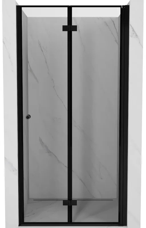 Mexen Mist-F drzwi prysznicowe składane prawe 90 cm, czarna ramka, czarne - 8A6-090-000-70-70-P