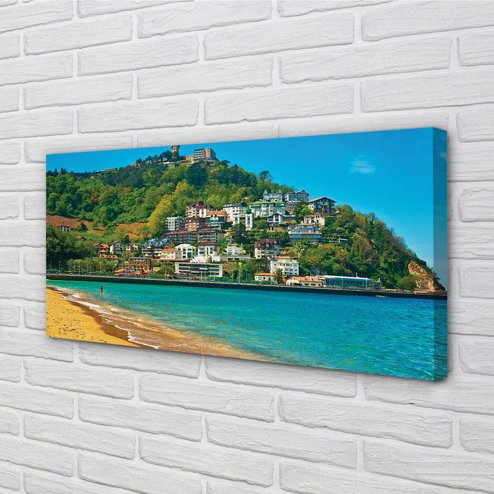 Zdjęcie na płótnie Plaża u Podnóża Szczytów