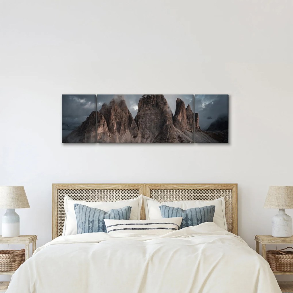 Obraz - Trzy Zęby, Włoskie Dolomity (170x50 cm)