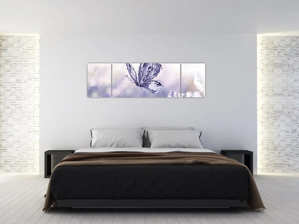 Obraz - Motyl i lawenda (170x50 cm)