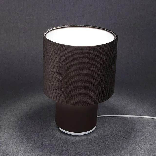 Brązowa welurowa lampka stołowa - x A339 N6-P30