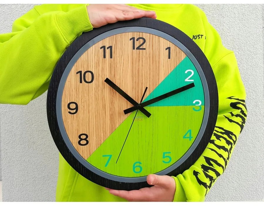 Zegar ścienny nowoczesny z cichym mechanizmem do salonu sypialni okrągły