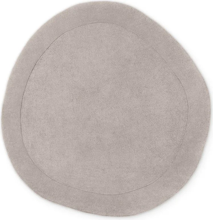 Szary okrągły dywan z mieszanki wełny tkany ręcznie ø 160 cm Kari Organic – Villeroy&amp;Boch