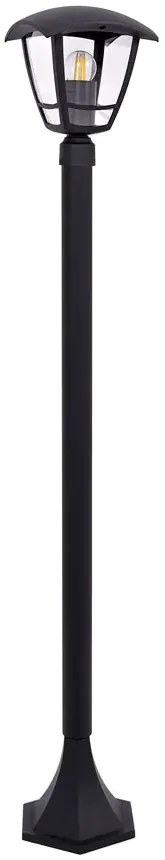 Czarna lampa zewnętrzna ogrodowa słupek - A455 L5-B80