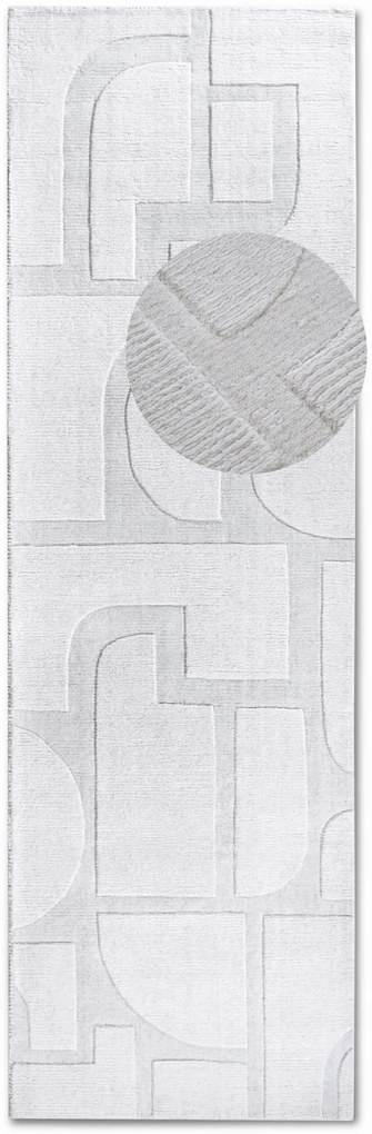 Dywan wełniany Villeroy & Boch Alexis kremowy 80 cm x 250 cm