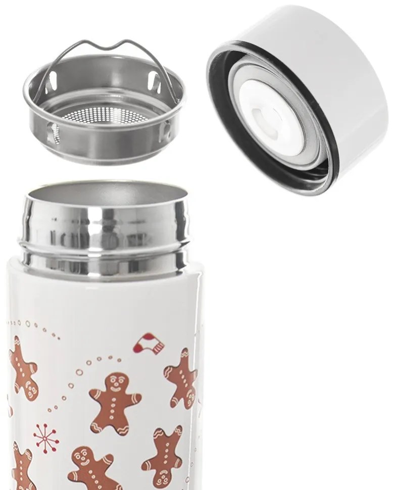 Biały termos 400 ml – Orion