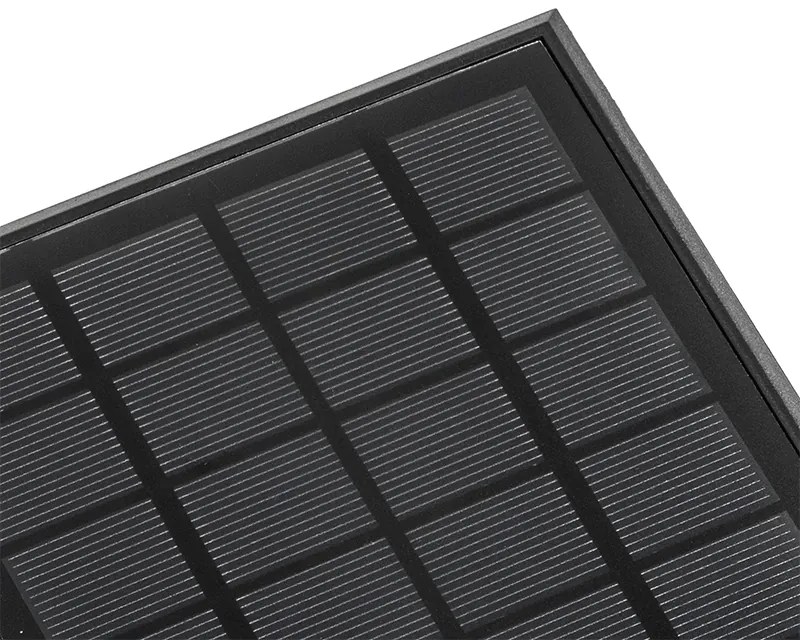 Zewnetrzna Lampa stojąca zewnętrzna czarna 40 cm z możliwością ściemniania i czujnikiem na panel słoneczny - Charlotte Nowoczesny Oswietlenie zewnetrzne