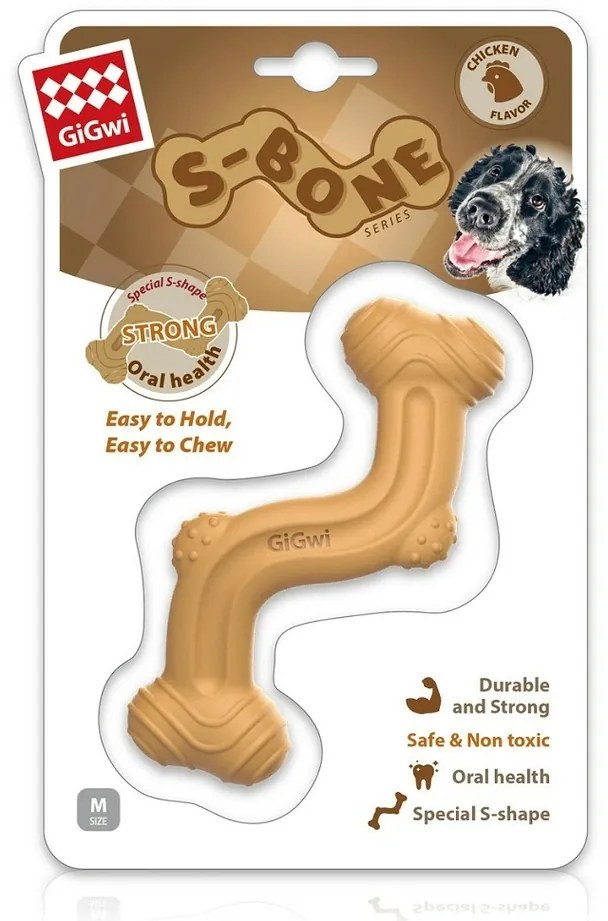 GiGwi Kość do żucia S-Bone rozmiar M, 14 cm