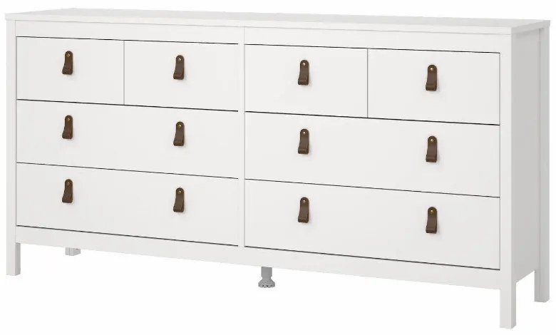 Biała niska komoda 159x80 cm Madrid – Tvilum