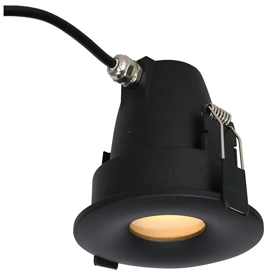 Azzardo AZ5390 - Lampa sufitowa łazienkowa ROMOLO 1xGU10/50W/230V IP65 czarna