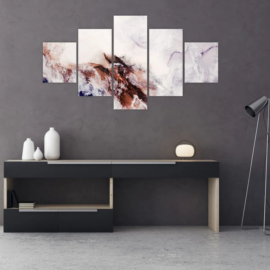 Obraz - Fioletowy marmur N⁰1 (125x70 cm)