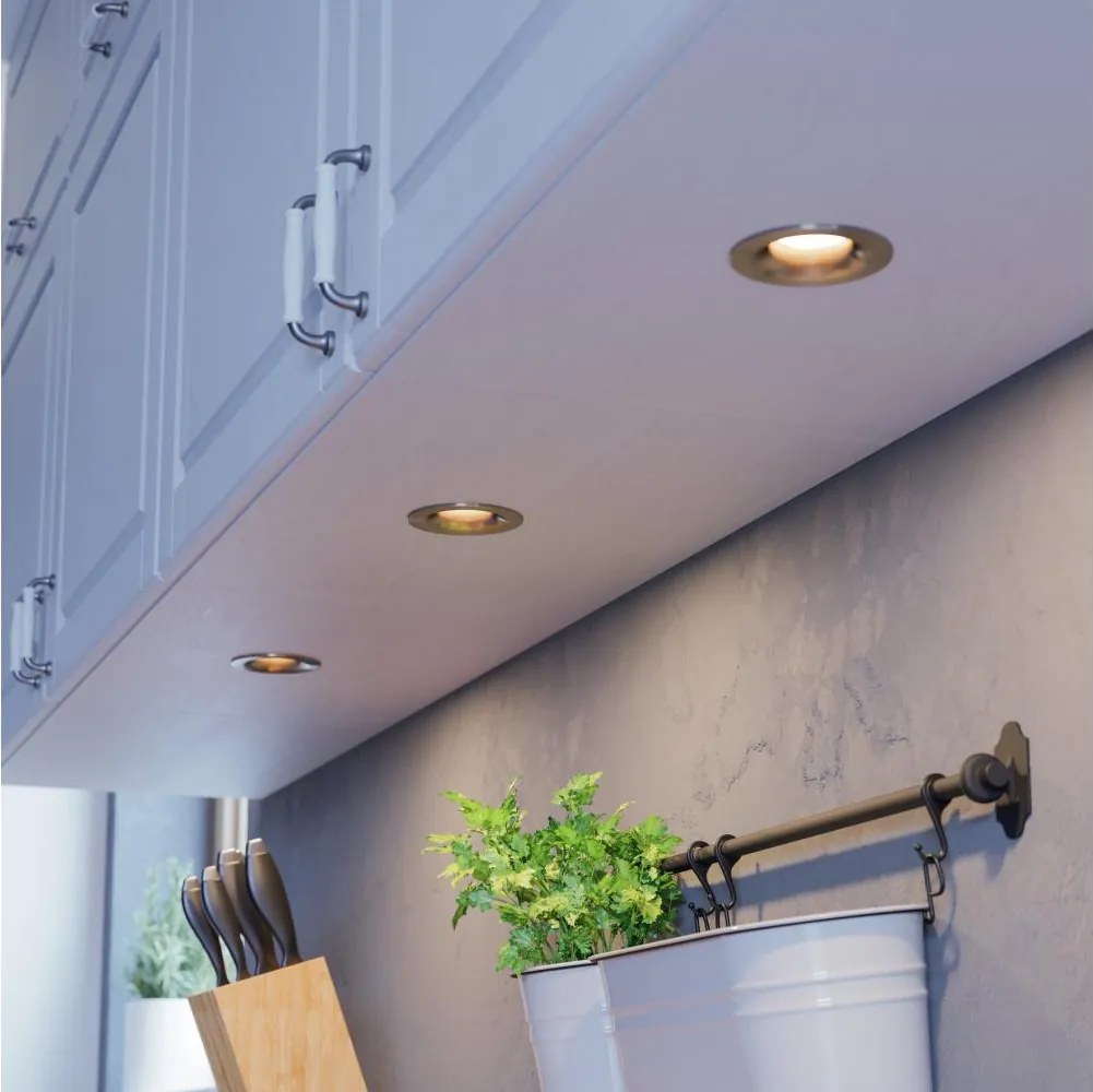 Eglo 902279-ZESTAW 3xLED ściemnialne oprawy wpuszczane SALICETO LED/4,8W/230V śr.8,8cm chrom