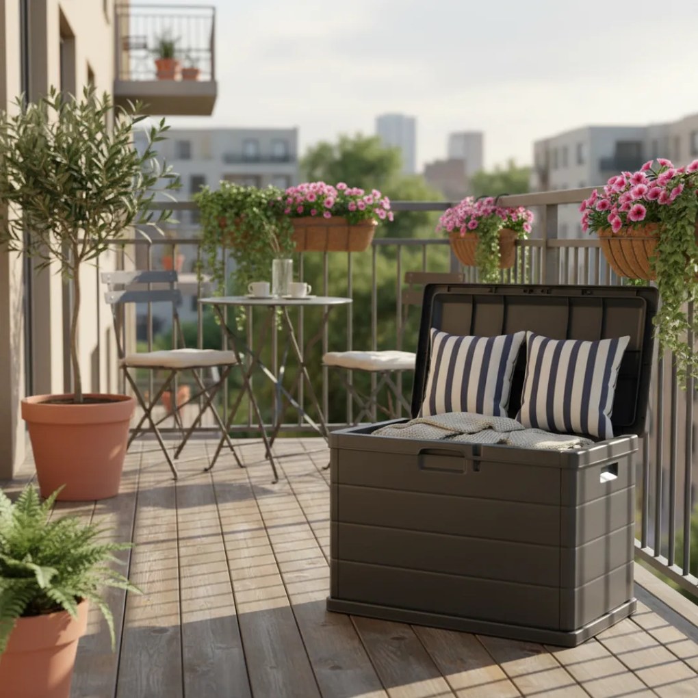 Pojemnik do przechowywania BETA, 170L, 78x55x52cm, antracytowa I.P.A.E-Progarden