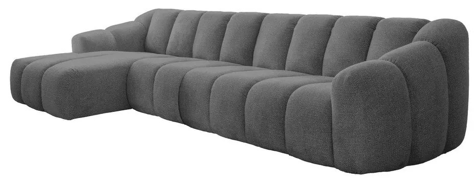 Szary narożnik (lewostronny/z szezlongiem) Shell – Miuform