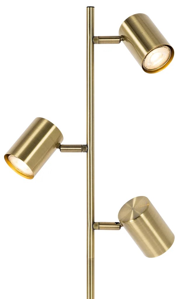 Nowoczesna lampa podłogowa brązowa 3-światłowa - Jeana Nowoczesny Oswietlenie wewnetrzne