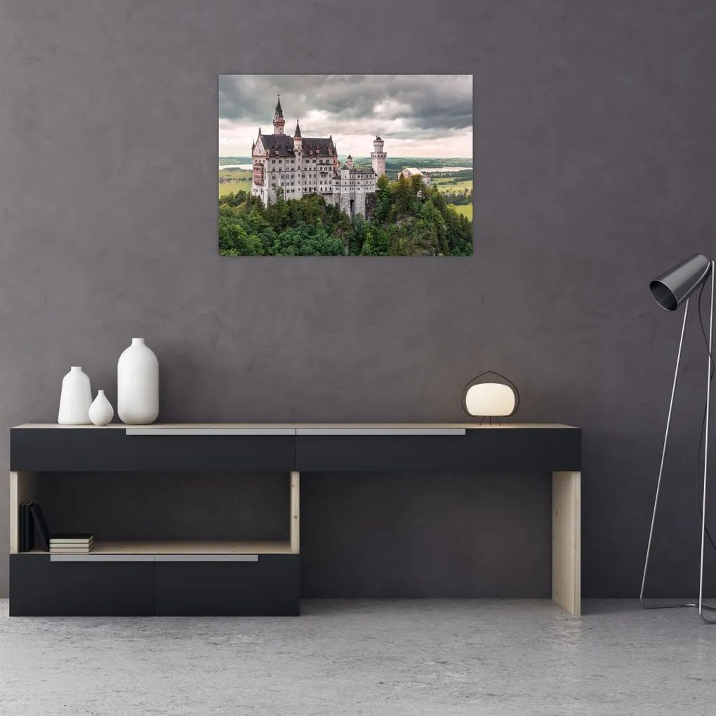 Obraz - Zamek na skałach (70x50 cm)