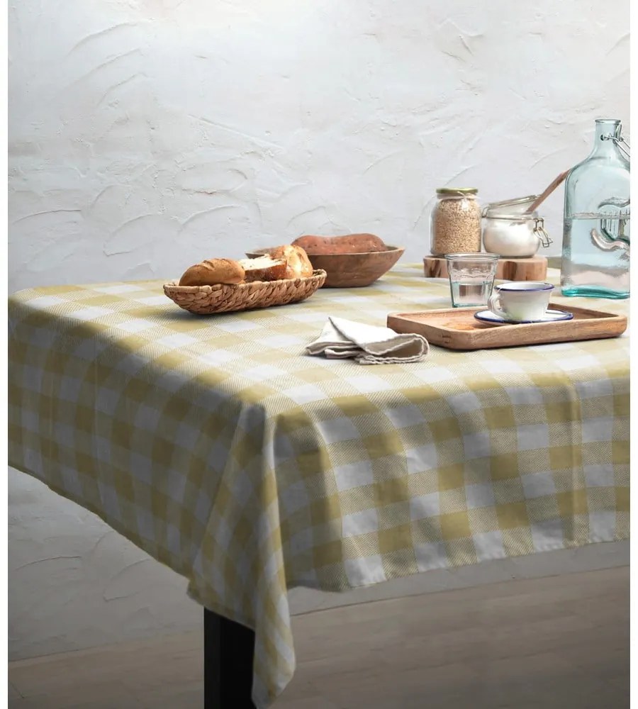 Obrus Really Nice Things Beige Vichy, 140x200 cm