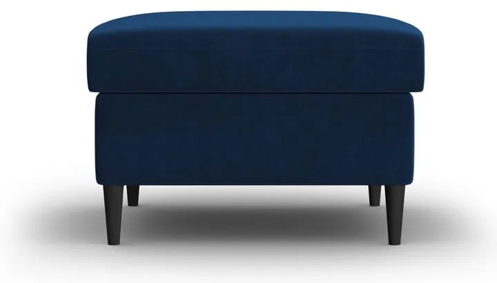 Niebieski aksamitny podnóżek Kyoto – Cosmopolitan Design