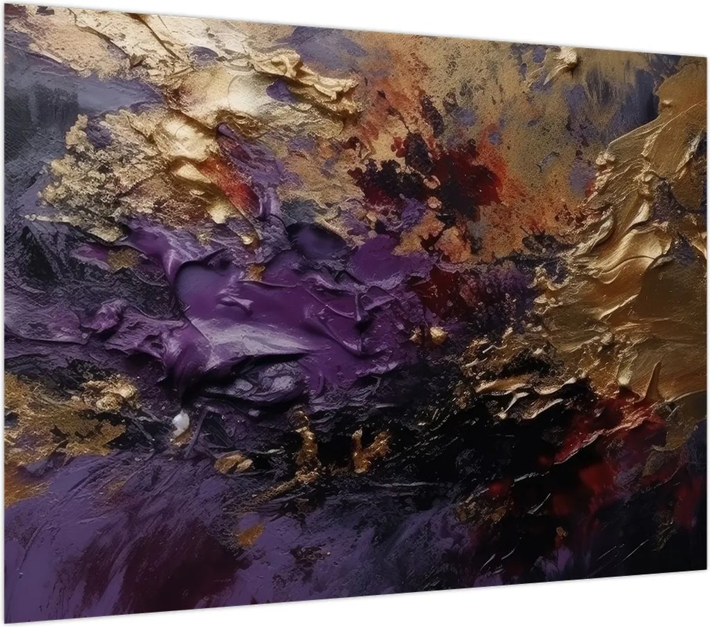 Obraz na szkle - Teksturowana abstrakcja (70x50 cm)