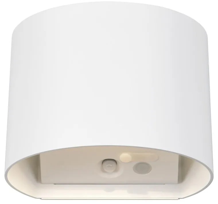 Lampa zewnętrzna ścienna LED z czujnikiem ruchu na USB (wysokość 10 cm) Genie – Trio