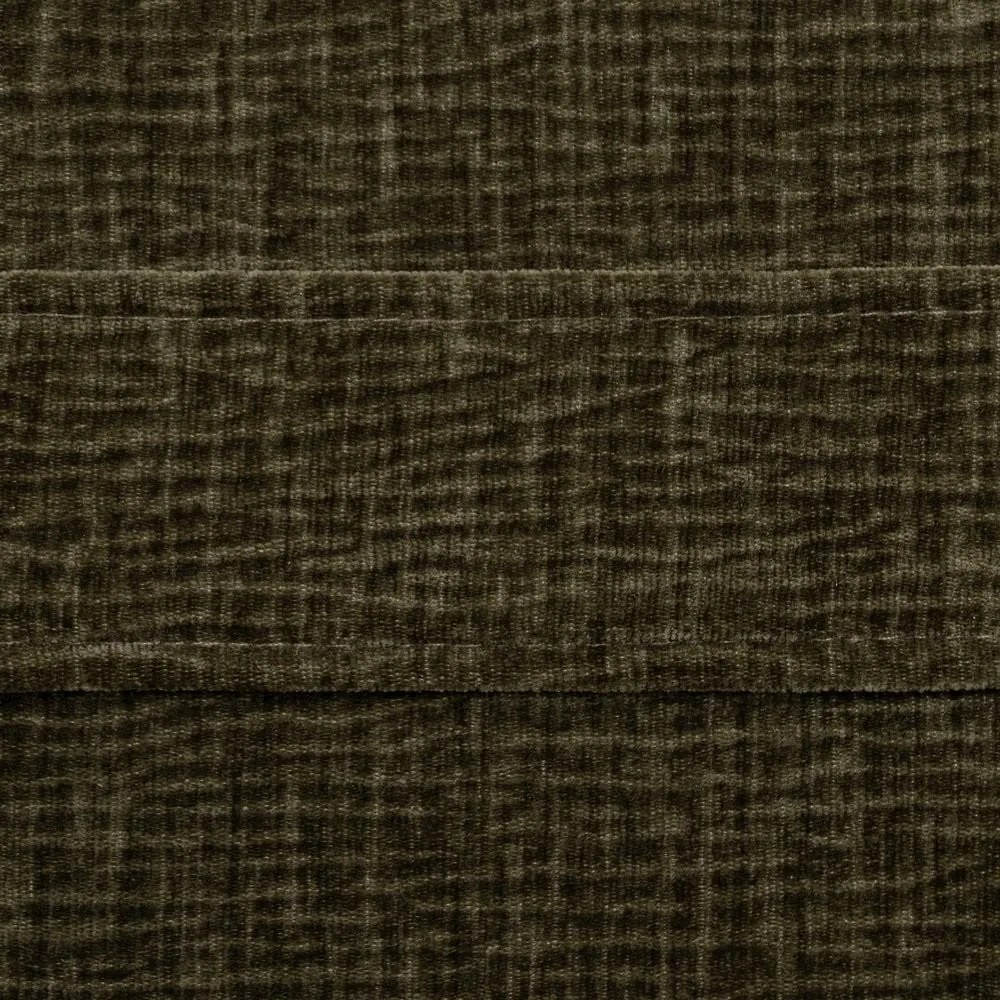 Zielony fotel z tkaniny szenilowej Bind – Ixia