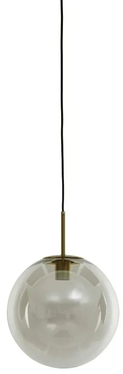 Lampa wisząca w kolorze brązu ze szklanym kloszem ø 30 cm Medina – Light &amp; Living