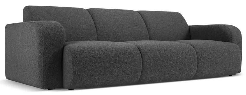 Ciemnoszara sofa z materiału bouclé 235 cm Molino – Micadoni Home