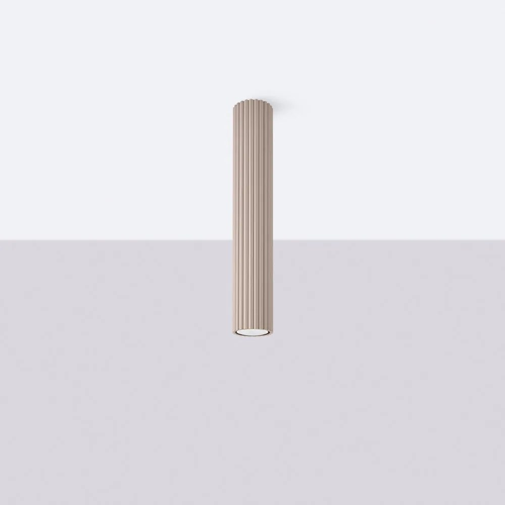 Szarobrązowa metalowa lampa punktowa Gleam – Sollux