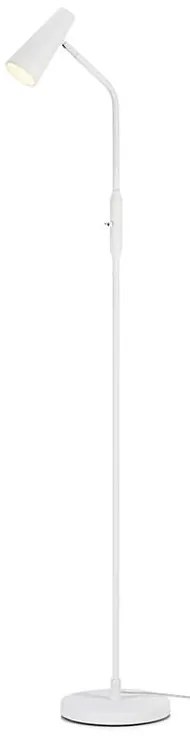 Biała lampa stojąca Markslöjd Crest, wys. 145 cm