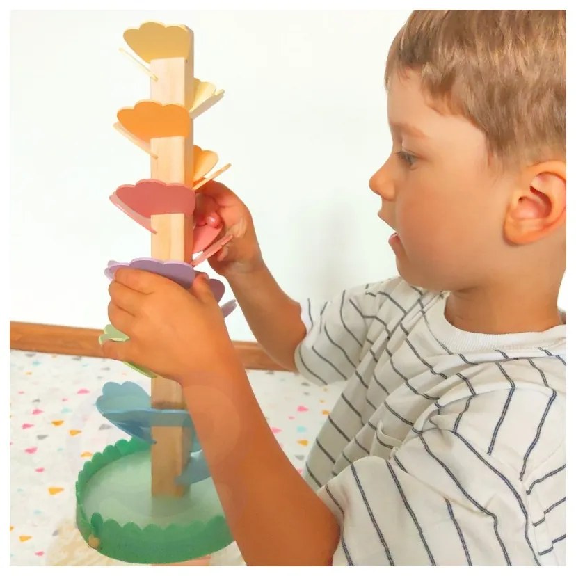 Tooky toy drewniana kolorowa wieża wirująca dla dzieci