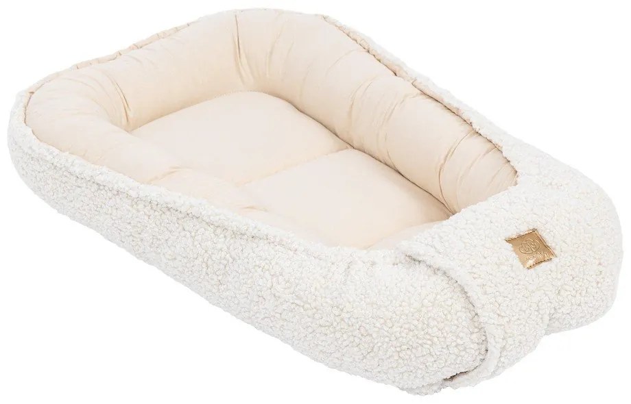 Beżowy kokon dla niemowląt 55x83 cm – Meowbaby