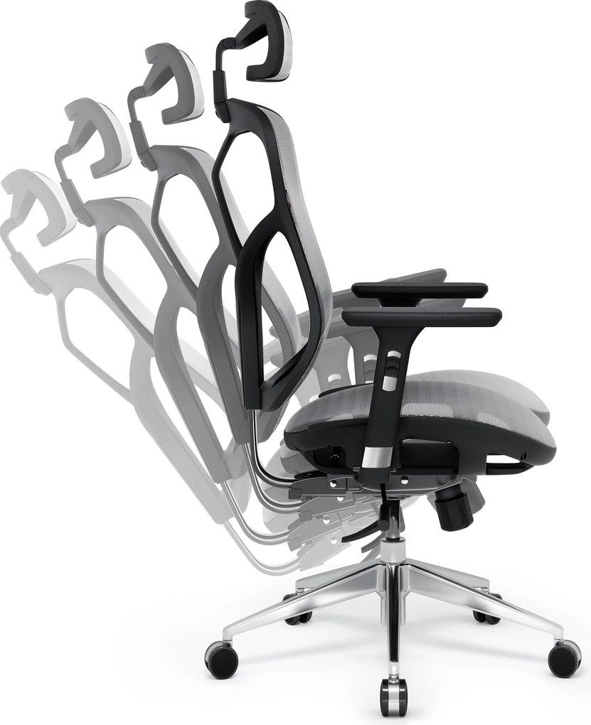 Fotel ergonomiczny Diablo V-Basic, czarno-szary