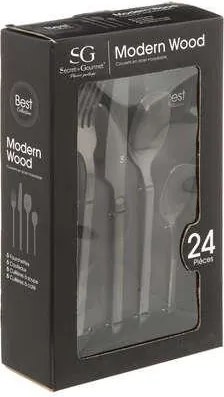 Zestaw sztućców ze stali nierdzewnej MODERN, 24 sztuki