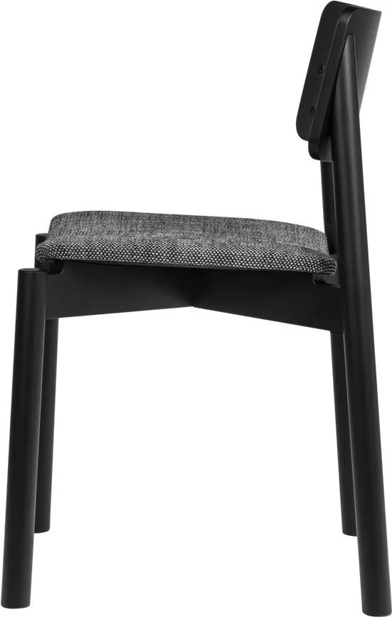 Czarne krzesło sztaplowane Wem – noo.ma