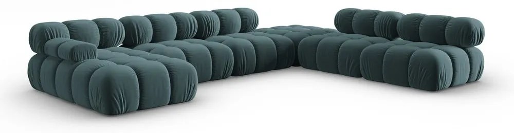 Morska aksamitna sofa 379 cm Bellis – Micadoni Home