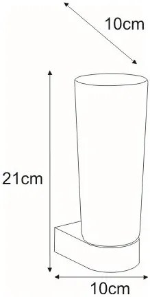 Klasyczny szklany kinkiet do łazienki - S940 A3-Z88