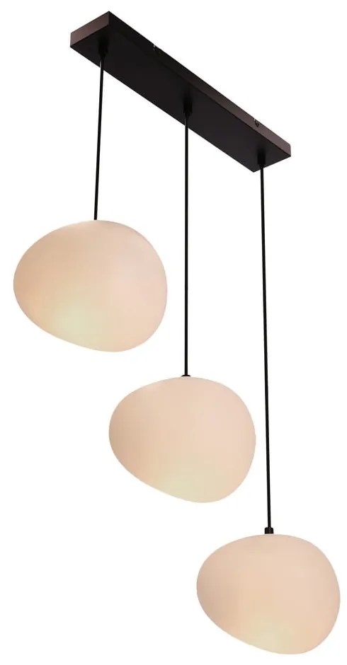 Czarno-biała lampa wisząca Stones – Candellux Lighting