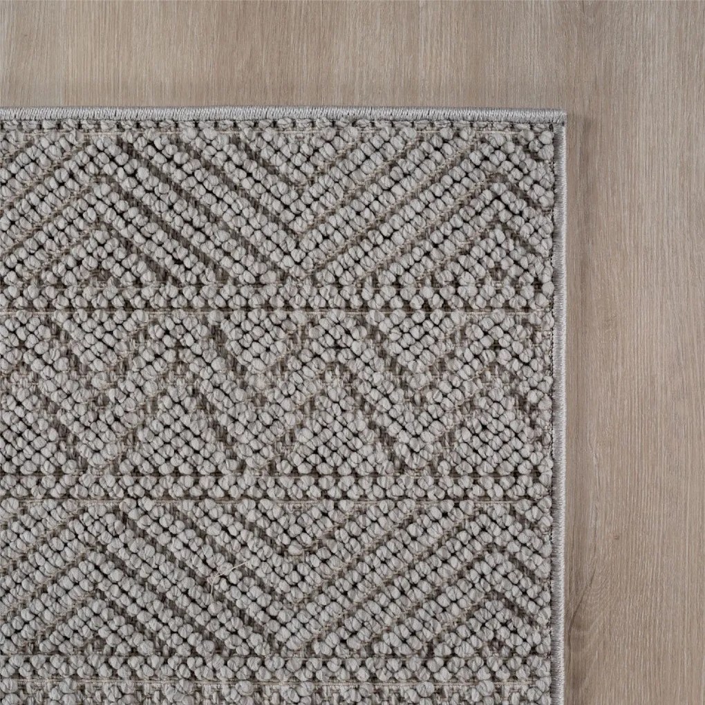 Dywan nowoczesny 3D Helix boho szary 160 cm x 230 cm