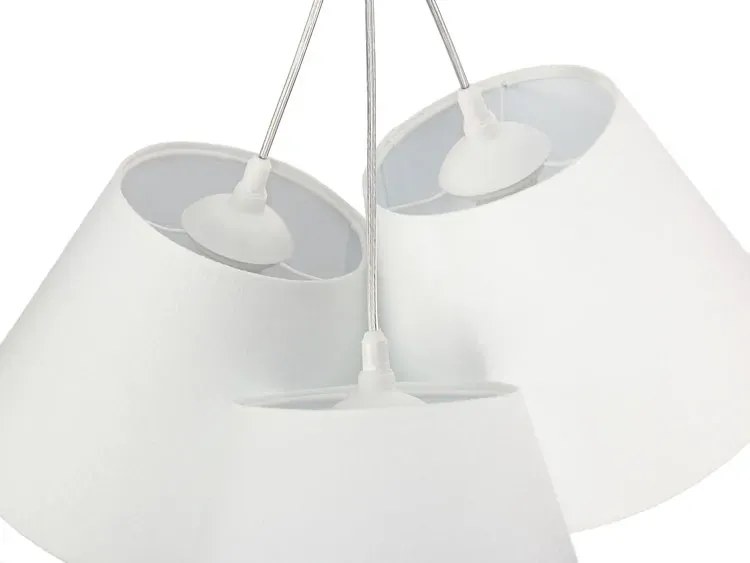 Biała nowoczesna lampa wisząca stożek - EXX67-Drima