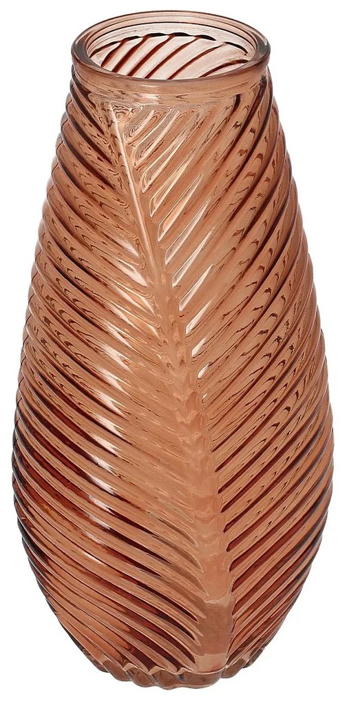 Szklany wazon Leaf II 13x10x29 cm