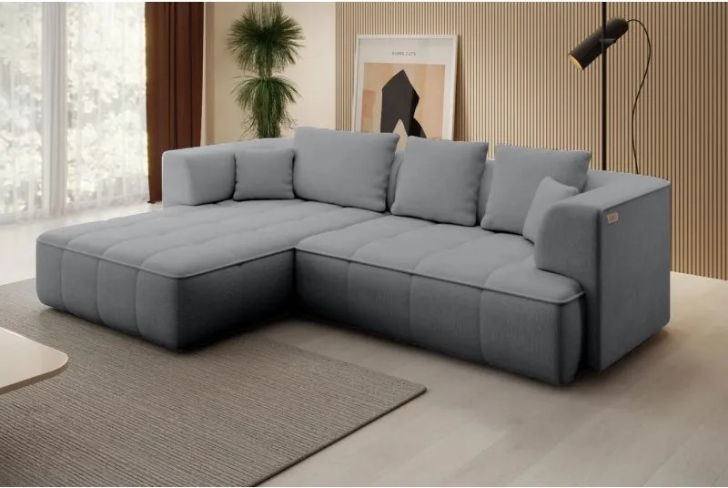 Narożnik ALBIO S z elektryczną regulacją siedziska funkcja spania WERSAL