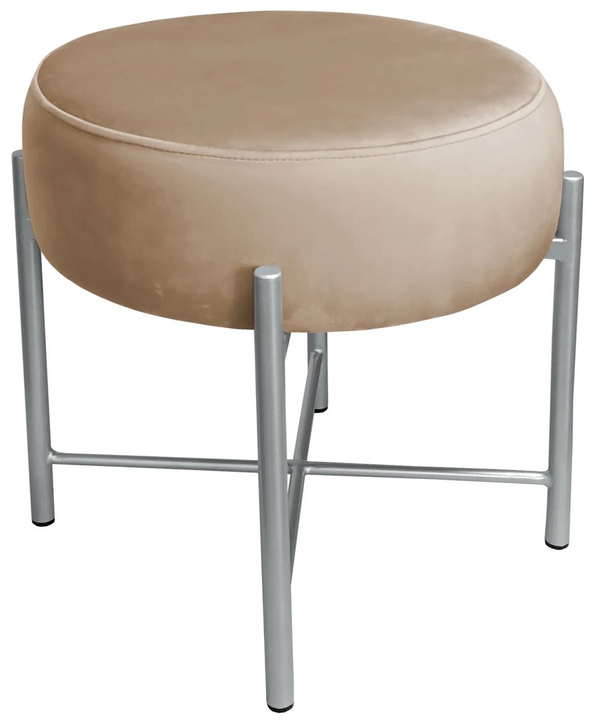 Taboret Pola noga metalowa szara MG06