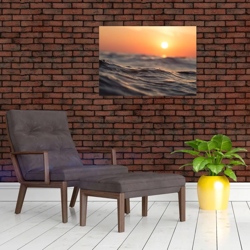 Obraz na szkle - morska fala (70x50 cm)