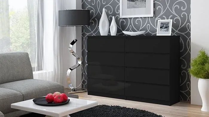 Komoda Lonix 120 cm - czarna