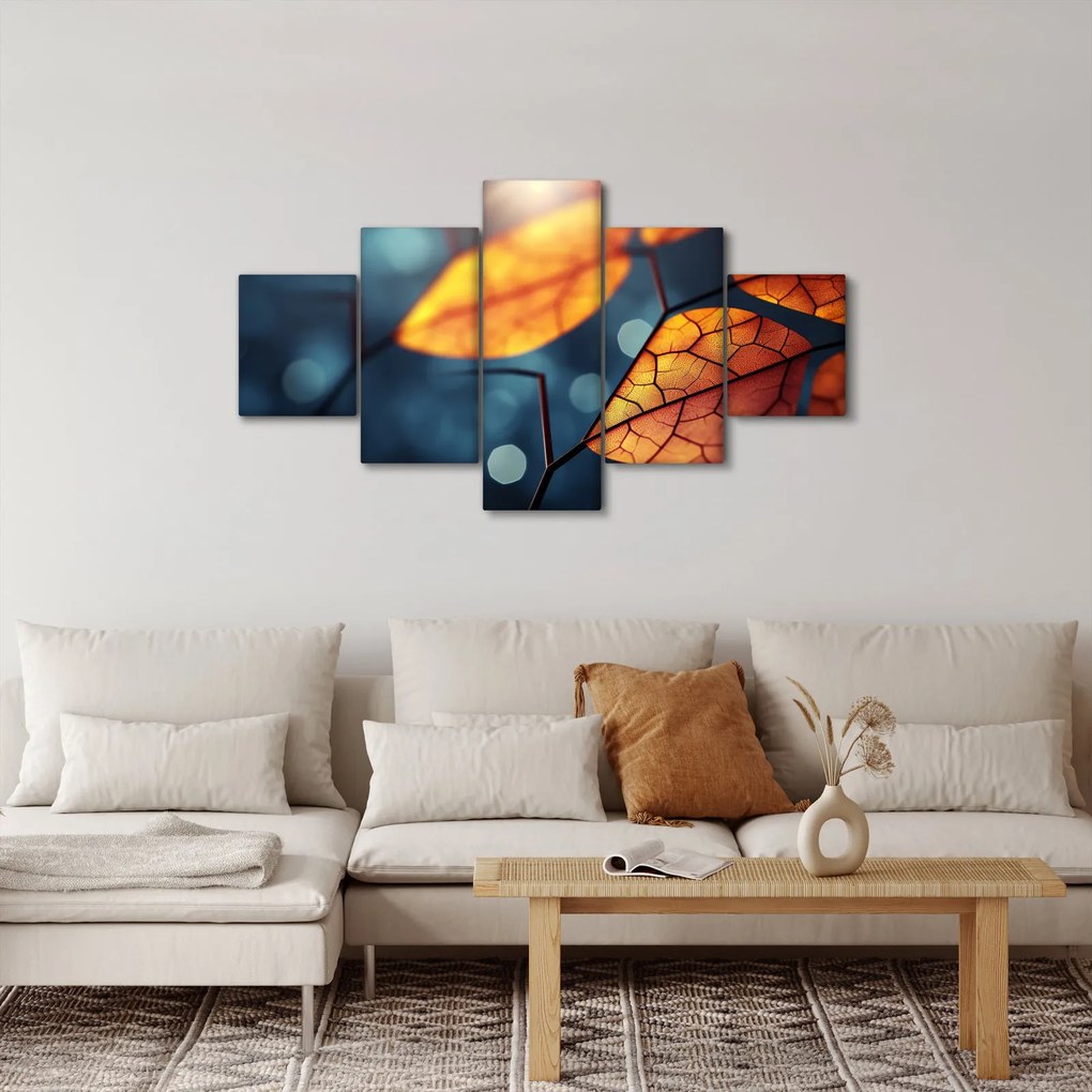 Obraz - Tekstura liści (125x70 cm)