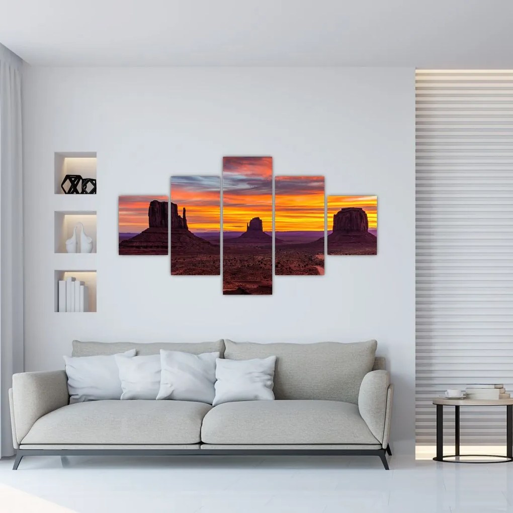 Obraz - Monument Valley v Arizonie (125x70 cm)