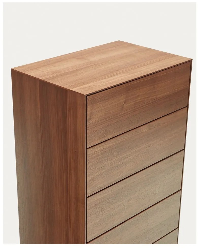Wysoka komoda w dekorze orzecha 60x114 cm Vedrana – Kave Home