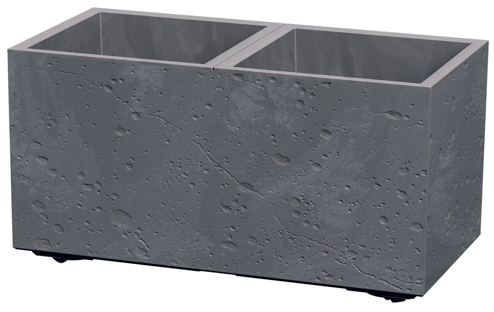 Donica Sierra Case Beton Effect 57 x 29 x 29 cm marengo PROSPERPLAST