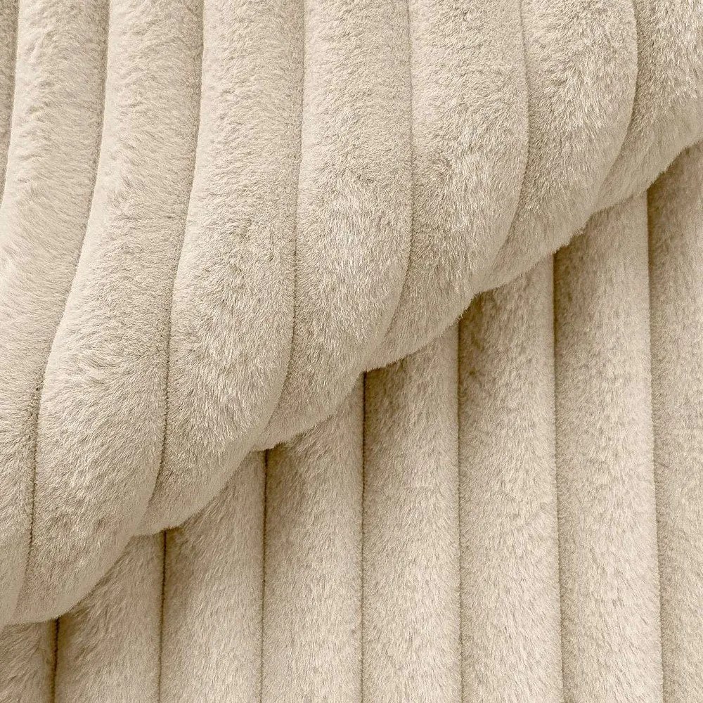 Kremowy sztruksowy narożnik (lewostronny/w kształcie litery U) Justin – Ropez