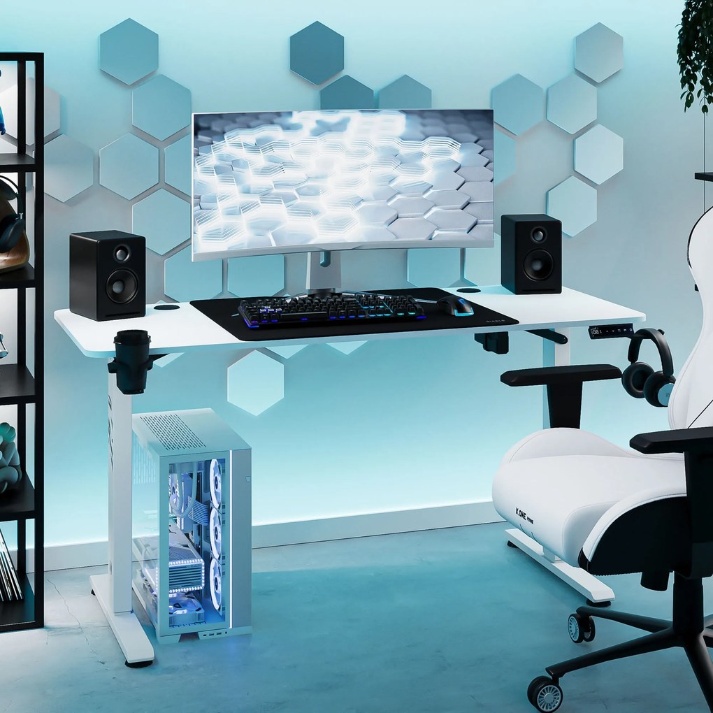 Biurko z regulacją wysokości DIABLO X-TENSIO 1400 białe